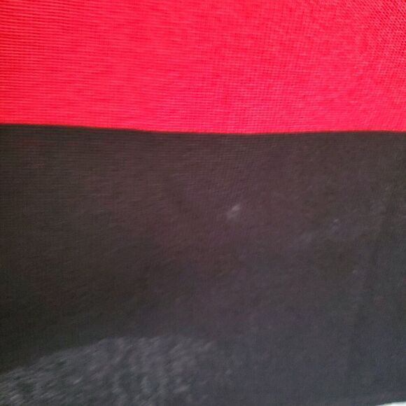 NWOT Misook Exclusively Women's Red Round Neck Long Sleeve Knit Open Cardigan M - Picture 7 of 8